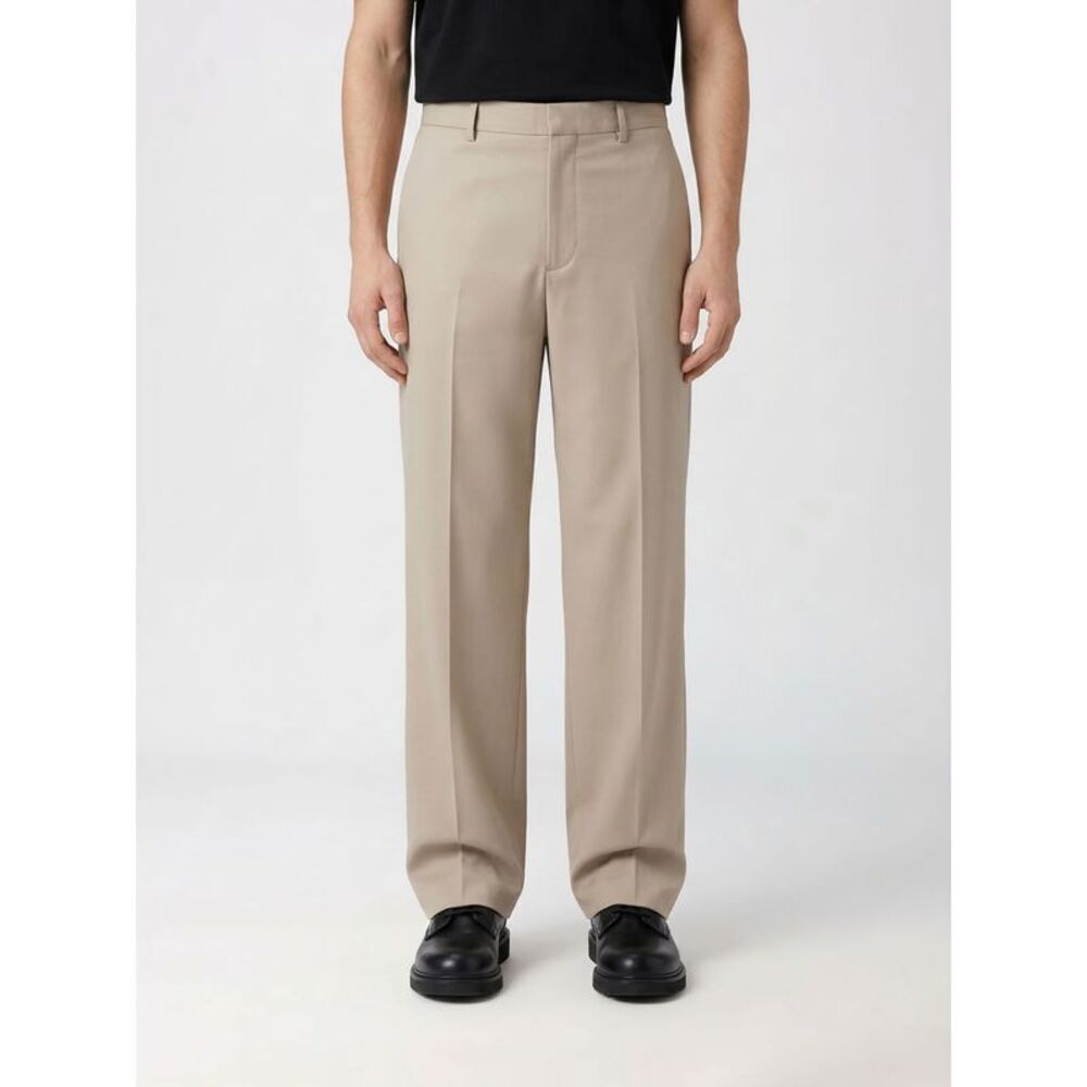 Tagliatore Men Tagliatore Wide Leg Tailored Trousers In Virgin Wool